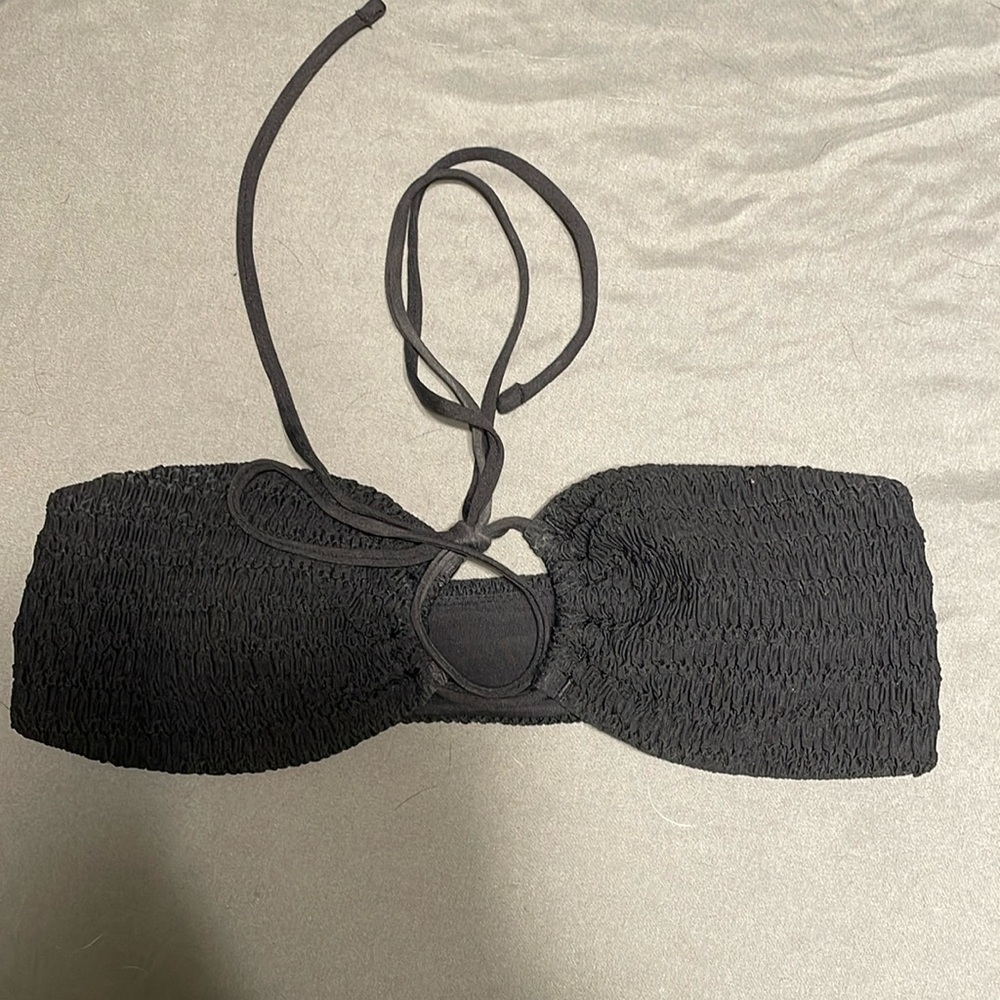 black bikini top